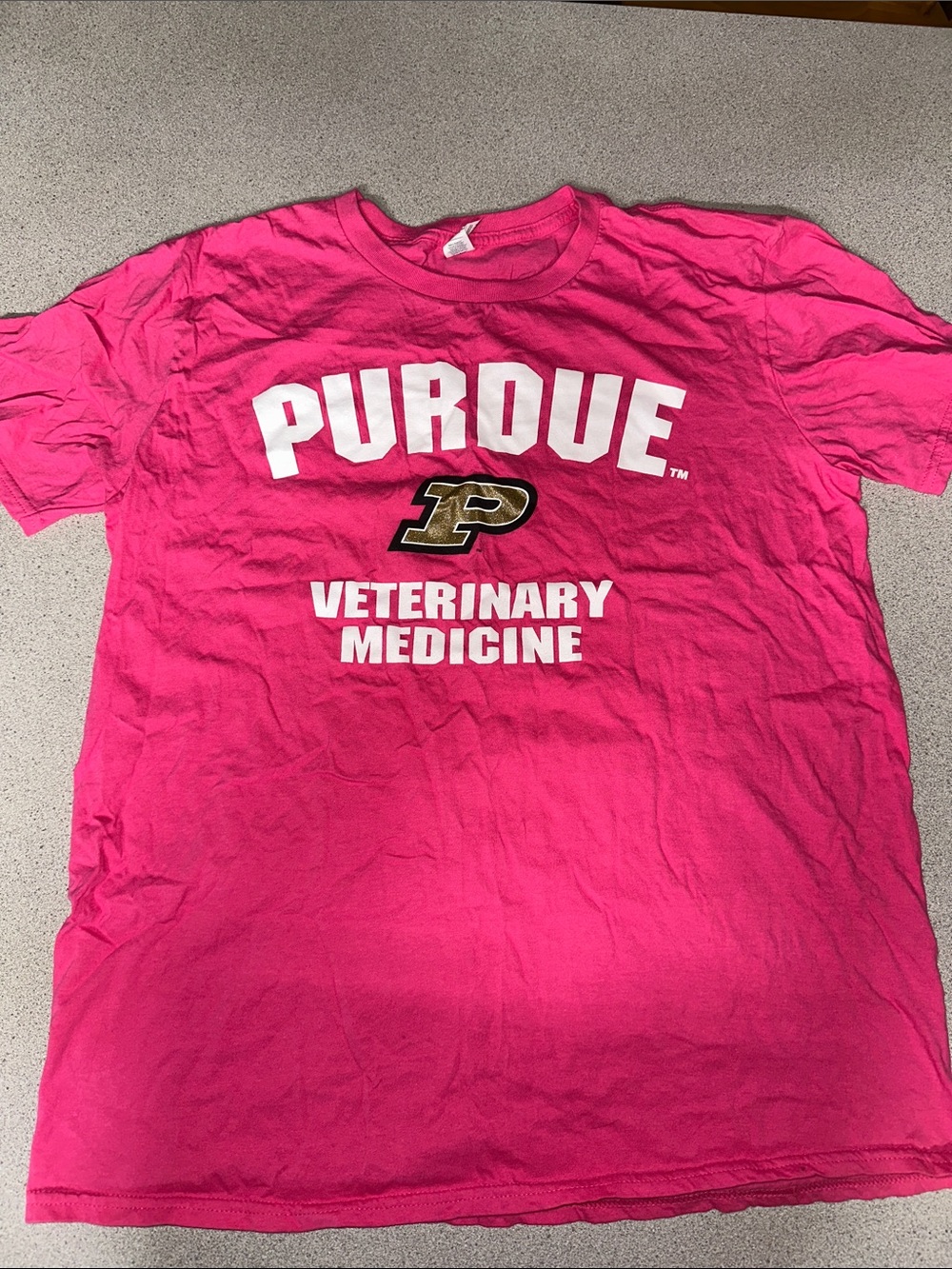 Purdue Veterinary Medicine Pink Graphic Tee